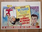 filmaffiche Louis De Funes les hommes ne pensent filmposter, Verzamelen, Posters, Rechthoekig Liggend, Ophalen of Verzenden, Zo goed als nieuw