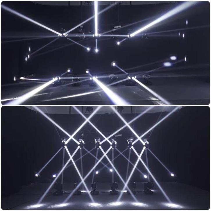 HALLOWEENPROMO Nieuwe First Class 6 x 80W Led Ufo Movinghead, Muziek en Instrumenten, Licht en Laser, Nieuw, Licht, Geluidgestuurd