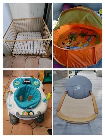 Affaires bébé à vendre : Parc, trotteur, chaise bébé, tente  beschikbaar voor biedingen