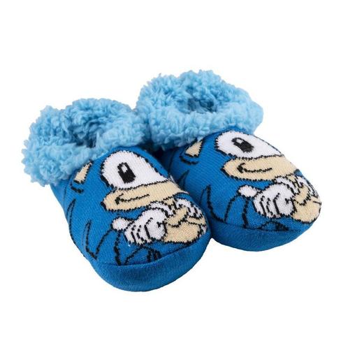 Sonic Pantoffel Sokken - Sega - Maat 28/31 - 32/35 - 36/39, Kinderen en Baby's, Kinderkleding | Schoenen en Sokken, Nieuw, Overige typen