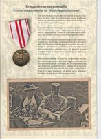 österreich Gedenkmedaille 1914/18/33 + foto's, Verzamelen, Militaria | Algemeen, Verzenden, Landmacht, Embleem of Badge