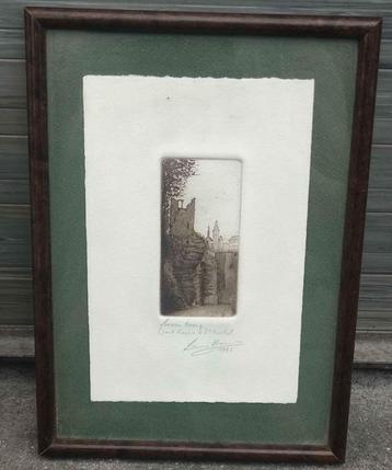 Gravure saint Michel signe beschikbaar voor biedingen