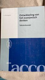 Ontwikkeling van het economisch denken tekstenbundel, Ophalen of Verzenden, Gelezen, Hoger Onderwijs