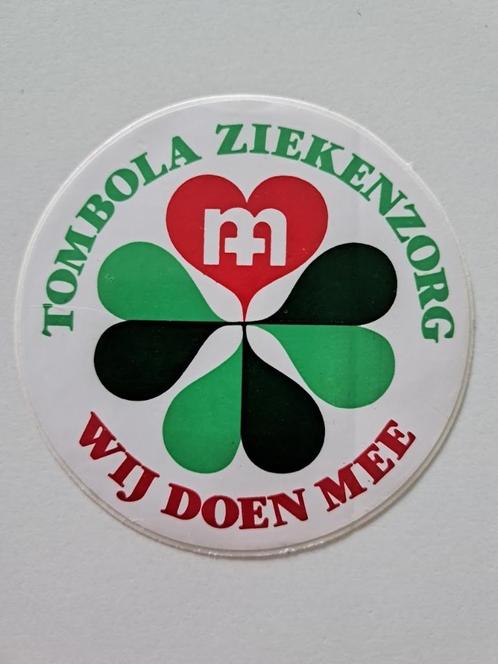 Vintage Sticker - Christelijke Mutualiteit - Tombola, Verzamelen, Stickers, Zo goed als nieuw, Bedrijf of Vereniging, Ophalen of Verzenden