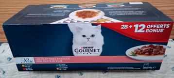 Gourmet 40x 85gr minifilets in saus kattenvoer beschikbaar voor biedingen