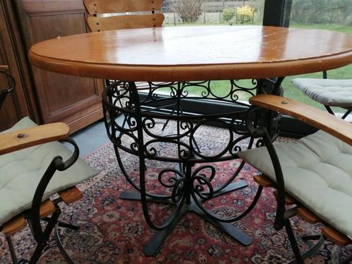 table en fer forgé, Huis en Inrichting, Tafels | Statafels, Gebruikt, Ophalen
