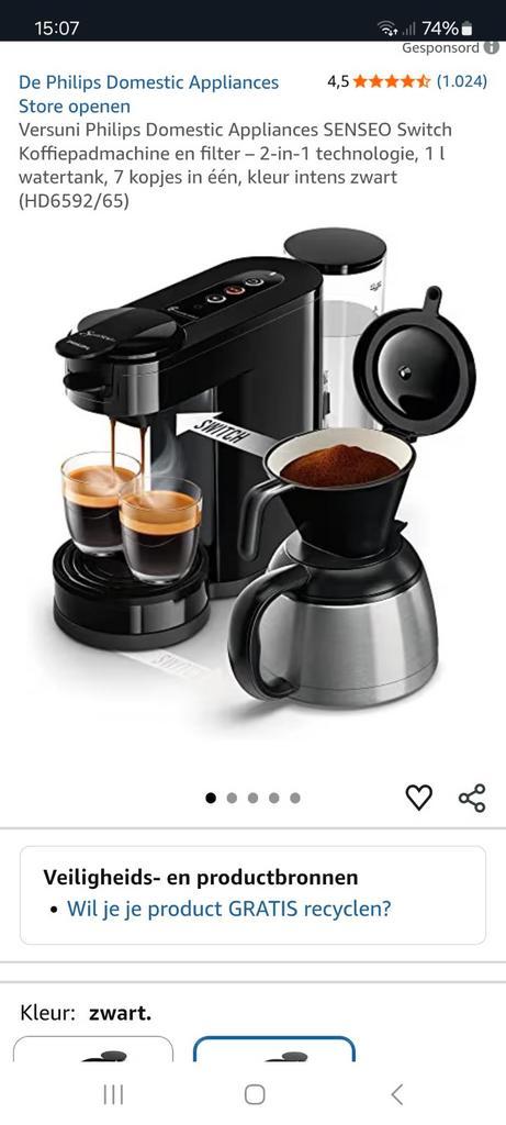 Senseo met thermos, Elektronische apparatuur, Koffiezetapparaten, Ophalen