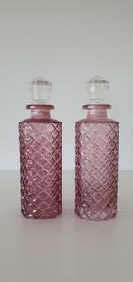 Set van 2 roze karaffen, Ophalen of Verzenden