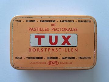 Vintage Blikken opbergdoosje - Tux Borstpastillen