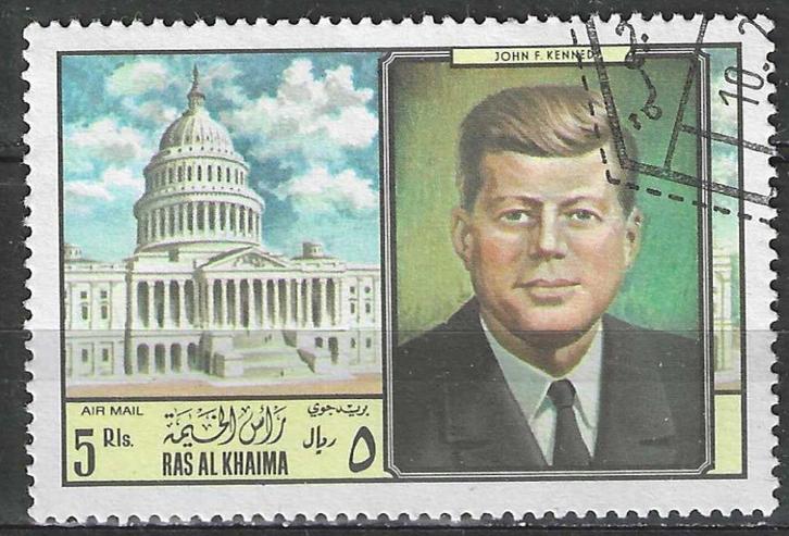 Ras Al Khaima 1969 - Stampworld 311 - Kennedy - 5 R. (ST), Postzegels en Munten, Postzegels | Azië, Verzenden