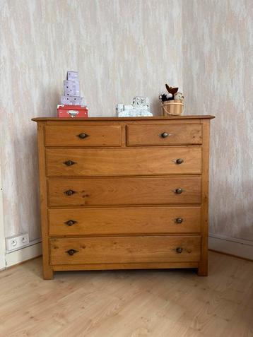 Commode chêne à 6 tiroirs, Enlèvement, Utilisé