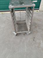 inox tafel en inox kar , pvc kar merk rea (3 verschillenden), Ophalen, Gebruikt