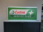 Castrol oude garage reclame lichtbak, Gebruikt, Ophalen of Verzenden, Lichtbak of (neon) lamp