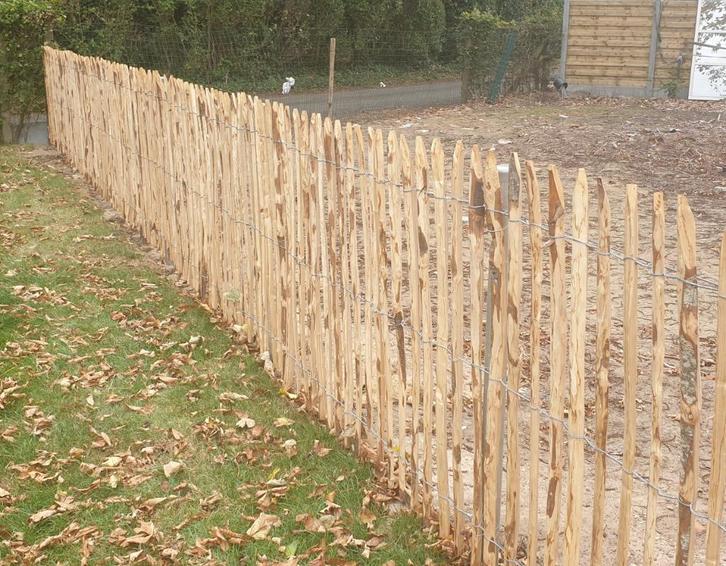 Kastanjehout/ kastanje hekwerk, Tuin en Terras, Bielzen en Borduren, Nieuw, Hout, Ophalen