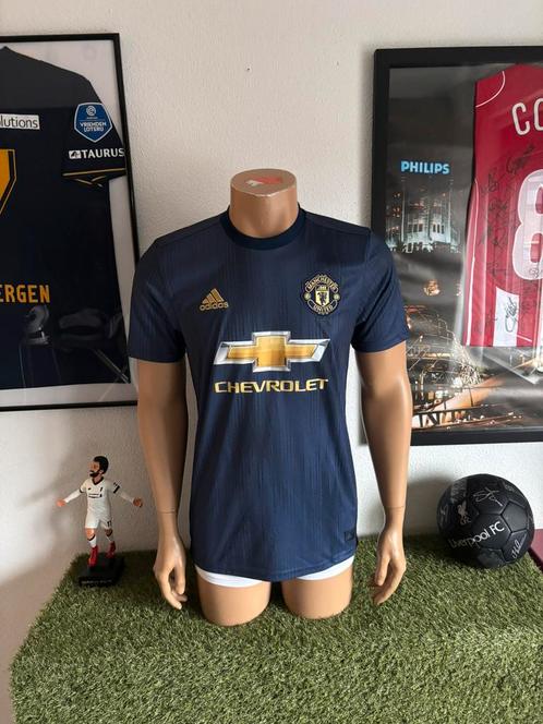 Manchester United 3e shirt 2018-2019, Sport en Fitness, Voetbal, Zo goed als nieuw, Shirt, Maat M, Verzenden