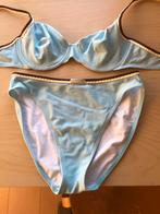 Blauwe bikini, randje bruin/wit Princesse Tam Tam, Kleding | Dames, Ophalen of Verzenden, Zo goed als nieuw