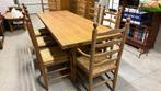 Massief eiken eetkamer, Huis en Inrichting, Complete eetkamers, Ophalen