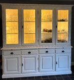 Meuble-vitrine / vaisselier avec lumières intégrées, Maison & Meubles, Avec tiroir(s), 200 cm ou plus, Enlèvement, Utilisé