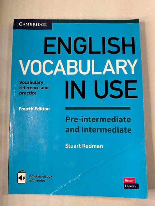 English Vocabulary in Use - 4e édition - Stuart Redman, Boeken, Informatica en Computer, Zo goed als nieuw, Programmeertaal of Theorie