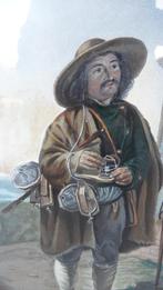 Lithographie en couleur de 1847 « Le vendeur », Antiquités & Art, Enlèvement