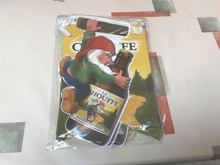 Bannière de bière Chouffe, Collections, Marques de bière, Neuf, Autres types, Enlèvement ou Envoi