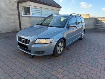 Volvo V50 1.6d, Autos, Cuir, Achat, Boîte manuelle, Noir