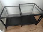 Salontafel Ikea glas metaal, Huis en Inrichting, Ophalen of Verzenden, Zo goed als nieuw, Glas