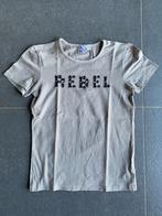 Six Hugs and Rock 'n Roll grijze T-shirt Rebel maat 146-152, Six Hugs & Rock 'n Roll, Garçon ou Fille, Chemise ou À manches longues