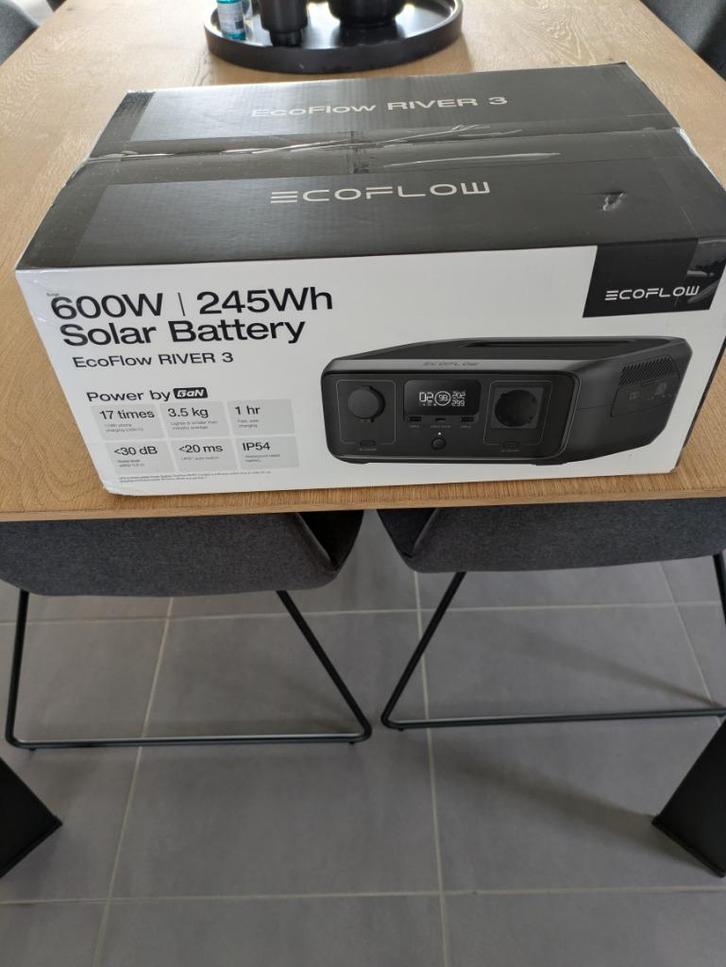 EcoFlow RIVER 3 Powerstation nieuw met 2 jaar garantie, Caravans en Kamperen, Kampeeraccessoires, Nieuw, Ophalen