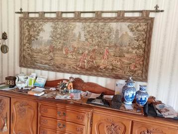 Wandtapijt 200x80cm jachttafereel nieuwstaat!!! beschikbaar voor biedingen