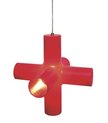 Plafondlamp crosslight red Dark, Neuf, Moins de 50 cm, Vintage, Synthétique