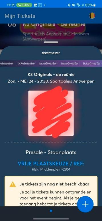 K3 originals zondag 24 mei staplaats, Mai