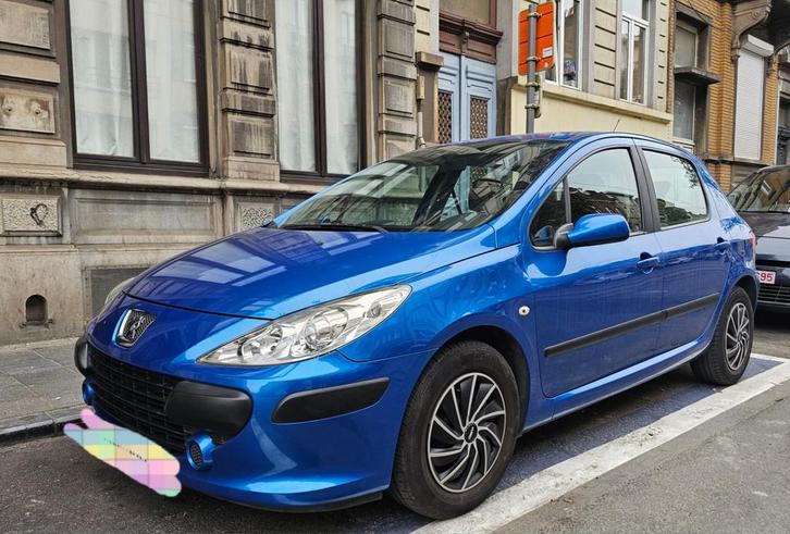 Peugeot 307 prête  a immatriculé, Auto's, Peugeot, Particulier, Benzine, Berline, 5 deurs, Handgeschakeld, Blauw, Grijs, Stof