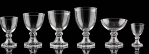 Service complet verres cristal Yale Val St Lambert VSL 162 p, Antiek en Kunst, Antiek | Glaswerk en Kristal, Ophalen