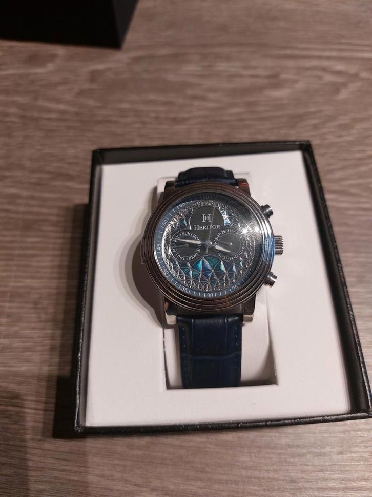 Heritor zelf opwindend mechanisme heren horloge, Handtassen en Accessoires, Horloges | Heren, Zo goed als nieuw, Ophalen of Verzenden