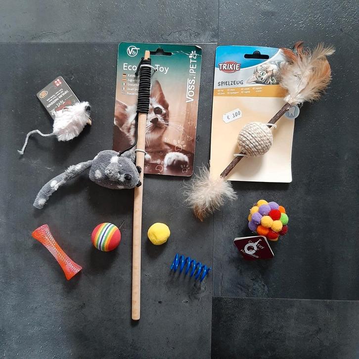 Kattenspeelgoed set nr 2, Dieren en Toebehoren, Kattenspeelgoed, Nieuw, Ophalen of Verzenden