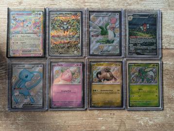 8 verschillende pokemon kaarten beschikbaar voor biedingen