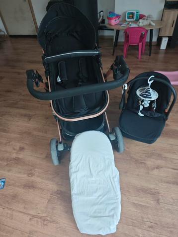 Landeau bébé 3en1, Enlèvement, Comme neuf, Poussette