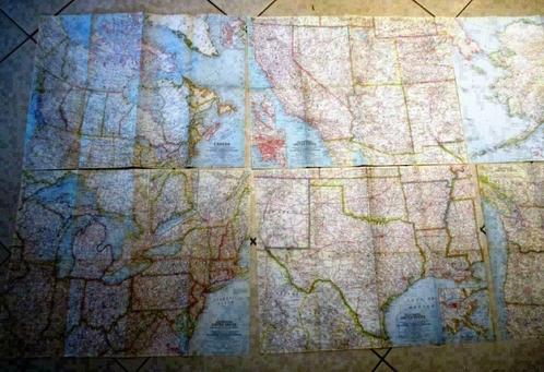 15 belles cartes / affiches des États des États-Unis - 63x48, Livres, Atlas & Cartes géographiques, Comme neuf, Carte géographique