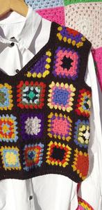 GILET 70's 🌻multicolore au crochet🌻 ( fait main), Vêtements | Femmes, Fait main, Enlèvement ou Envoi, Neuf, Taille 36 (S)