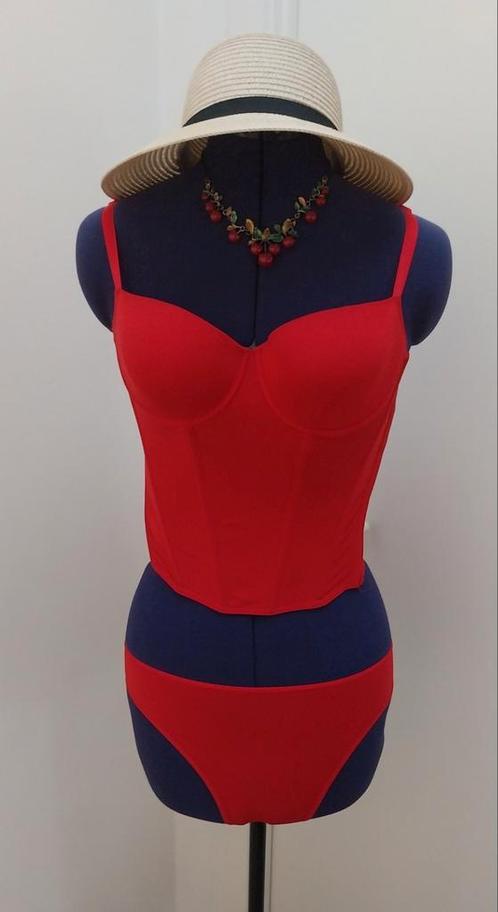 Bustier met string van Marlies Dekkers, Kleding | Dames, Ondergoed en Lingerie, Body of Korset, Rood, Ophalen