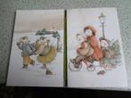 vintage nieuwjaarsbrieven, 4 stuks jaren 2000, Gebruikt, 1980 tot heden, Ophalen of Verzenden, Prent
