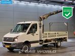 Volkswagen Crafter 160pk Euro6 Open Laadbak met Kraan Hiab 0, Auto's, Bestelwagens en Lichte vracht, Gebruikt, Euro 6, 4 cilinders