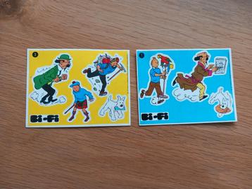 Stripstickers Kuifje uit 1977, Bifi., Enlèvement ou Envoi, Comme neuf, Bande dessinée ou Dessin animé