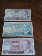 3 biljetten Turkije 1970, Ophalen of Verzenden
