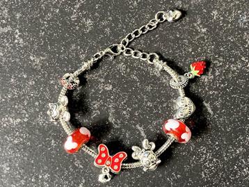 Leuke armband met Mickey en Minnie Mouse, NIEUW