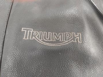 TRIUMPH motojas leder zwart leer klassiek model maat XXL  beschikbaar voor biedingen