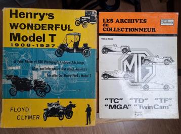 Ford T en MG Old Cars-boeken