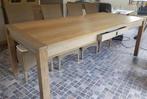 Eikenhouten tafel in nieuwstaat, Comme neuf, 100 à 150 cm, Chêne, Rectangulaire