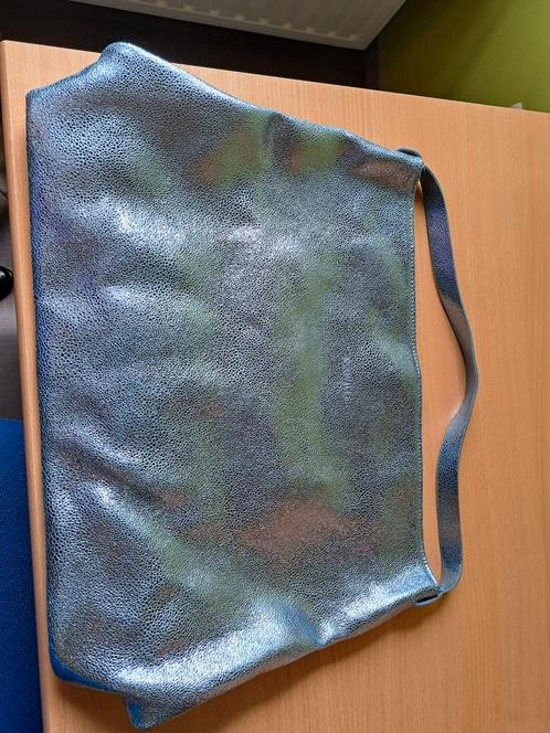 NEUVILLE handtas, zakmodel in mooie blauwe kleur, Handtassen en Accessoires, Tassen | Damestassen, Zo goed als nieuw, Handtas